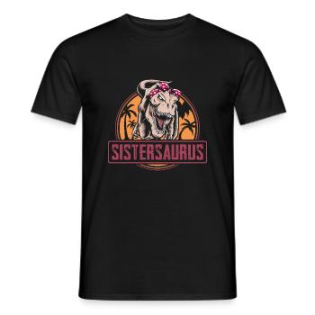Soeur de Sistersaurus dinosaure acide - T-shirt homme - noir - Devant - AI Model Male 178 light (178cm)