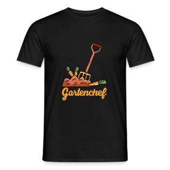 Garden Chef Gardening - Men's T-Shirt - black - Front - AI Model Male 178 light (178cm)