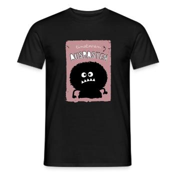 Inhale Freak Yoga Breathing Exercise Irony Saying - Men's T-Shirt - black - Front - AI Model Male 178 light (178cm)