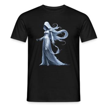 Gruseliges Halloween-partykostüm Banshee - Men's T-Shirt - black - Front - AI Model Male 178 light (178cm)