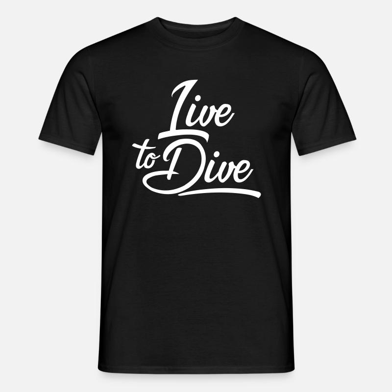 Tauchen - Männer T-Shirt - Schwarz