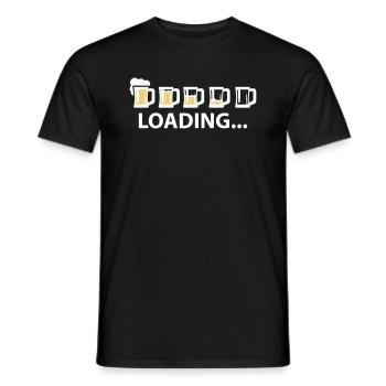 Drunk Loading Beer - Männer T-Shirt - Schwarz - Vorne - AI Model Male 178 light (178cm)
