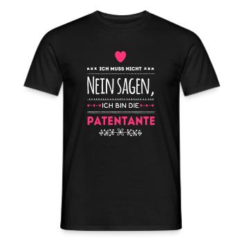 I do not have to say no I am the godmother - Men's T-Shirt - black - Front - AI Model Male 178 light (178cm)