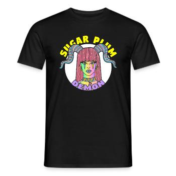 FILLE SUGAR PLUM DEMON - T-shirt homme - noir - Devant - AI Model Male 178 light (178cm)