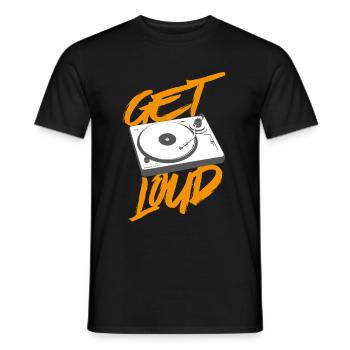 Get Loud - T-shirt homme - noir - Devant - AI Model Male 178 light (178cm)