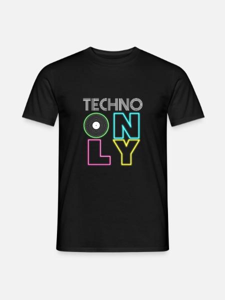 TECHNOPARTY - Men's T-Shirt - black