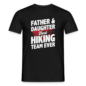 Adventure Quote Father And Daughter - Men's T-Shirt - black - Front - AI Model Male 178 light (178cm)