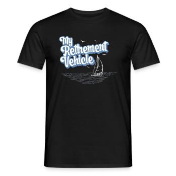Régime de retraite pour les marins retraités - T-shirt homme - noir - Devant - AI Model Male 178 light (178cm)