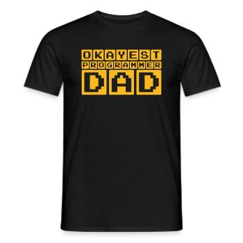 Durchschnittlicher Programmierer Vater - Männer T-Shirt - Schwarz - Vorne - AI Model Male 178 light (178cm)