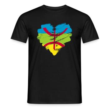 Amazigh - Männer T-Shirt - Schwarz - Vorne - AI Model Male 178 light (178cm)