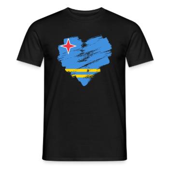Aruba - Männer T-Shirt - Schwarz - Vorne - AI Model Male 178 light (178cm)