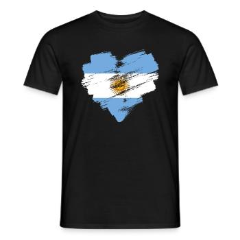 Argentinien - Männer T-Shirt - Schwarz - Vorne - AI Model Male 178 light (178cm)