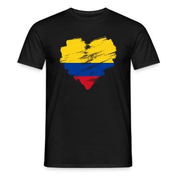 Colombie - T-shirt homme - noir - Devant - AI Model Male 178 light (178cm)