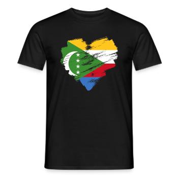 Comoros - Men's T-Shirt - black - Front - AI Model Male 178 light (178cm)