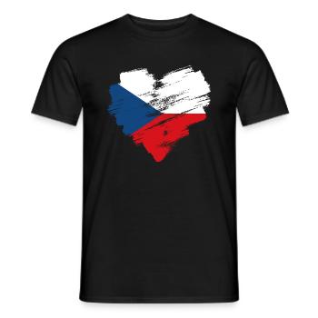 Tschechische Republik - Männer T-Shirt - Schwarz - Vorne - AI Model Male 178 light (178cm)