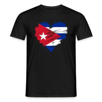 Cuba - T-shirt homme - noir - Devant - AI Model Male 178 light (178cm)