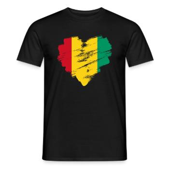 Guinea - Männer T-Shirt - Schwarz - Vorne - AI Model Male 178 light (178cm)