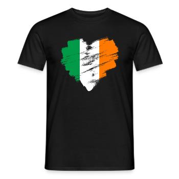 Irlande - T-shirt homme - noir - Devant - AI Model Male 178 light (178cm)