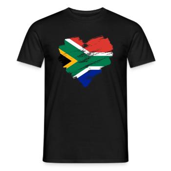 Südafrika - Männer T-Shirt - Schwarz - Vorne - AI Model Male 178 light (178cm)