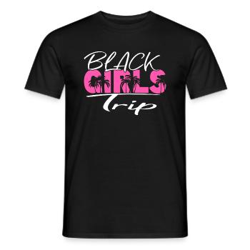 Voyage des filles noires - T-shirt homme - noir - Devant - AI Model Male 178 light (178cm)