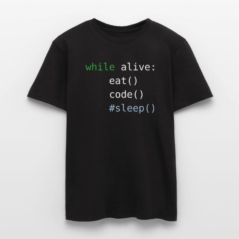 Python code | eat sleep code repeat |Programmieren Männer T-Shirt