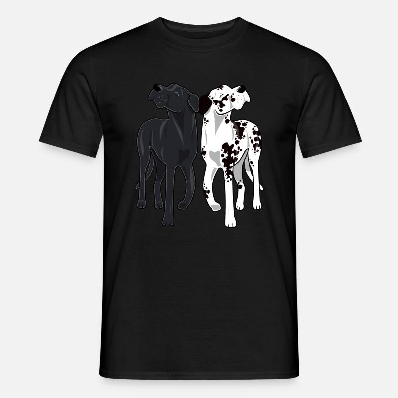 Paar o Dänen - Männer T-Shirt - Schwarz