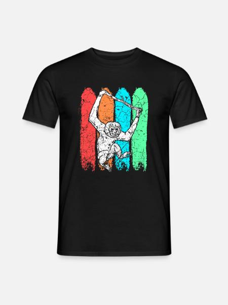 Singe gibbon - T-shirt homme - noir