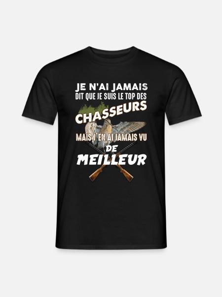 Chasseur de bécasse le meilleur - T-shirt homme - noir