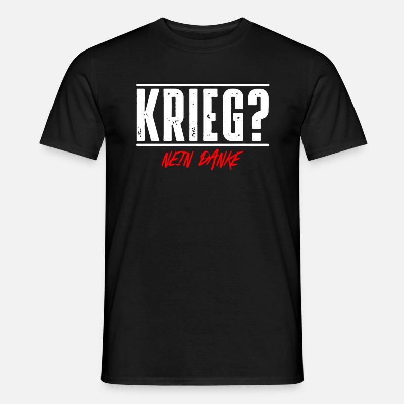 Krieg - Männer T-Shirt - Schwarz