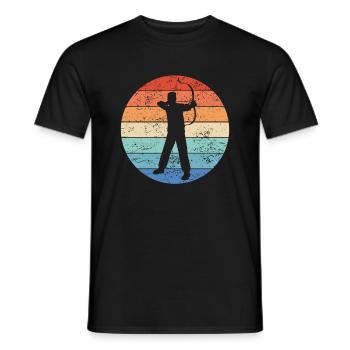 Tir à l’arc Archer Sport arc cadeau - T-shirt homme - noir - Devant - AI Model Male 178 light (178cm)