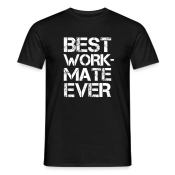 Meilleur collègue, meilleur collègue de travail, cadeau - T-shirt homme - noir - Devant - AI Model Male 178 light (178cm)