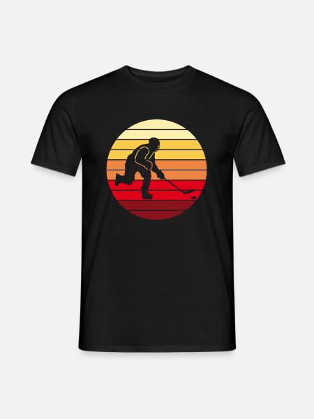Hockey hockey hockey cadeau rétro - T-shirt homme - noir