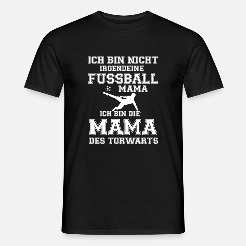 Fussball Mama des Torwarts - Männer T-Shirt - Schwarz