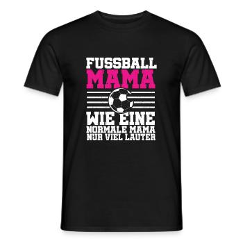 Fussball Mama Frauenfussball - Männer T-Shirt - Schwarz - Vorne - AI Model Male 178 light (178cm)