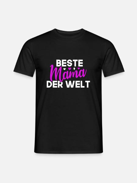 beste Mama der Welt - Männer T-Shirt - Schwarz