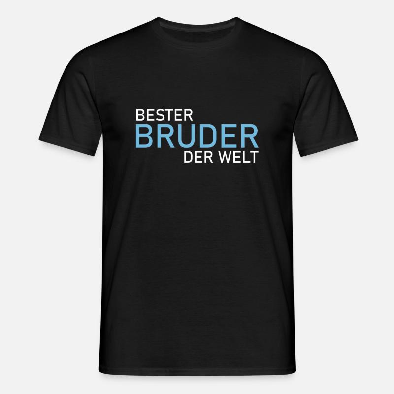 Bester Bruder Der Welt - Männer T-Shirt - Schwarz