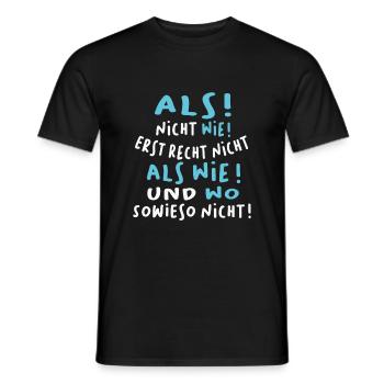 Grammatik Deutsch Lehrer und Lehrerin - Männer T-Shirt - Schwarz - Vorne - AI Model Male 178 light (178cm)