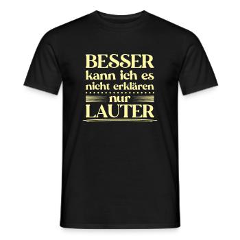 Besser kann ich es nicht erklären für Rechthaber - Männer T-Shirt - Schwarz - Vorne - AI Model Male 178 light (178cm)