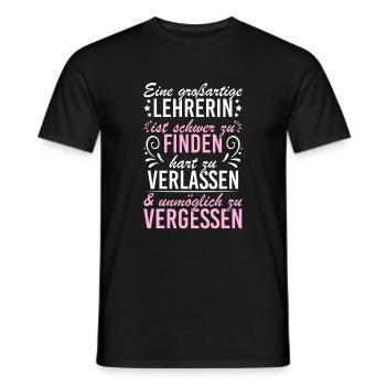 Schwer zu finden großartige Lehrerin - Männer T-Shirt - Schwarz - Vorne - AI Model Male 178 light (178cm)