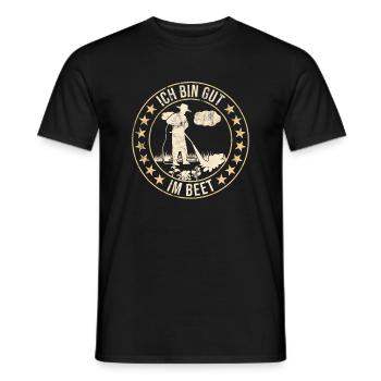 Ich bin gut im Beet Gartenliebhaber und Gärtner - Männer T-Shirt - Schwarz - Vorne - AI Model Male 178 light (178cm)