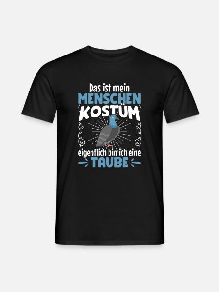 TAUBE Kostüm Halloween - Männer T-Shirt - Schwarz