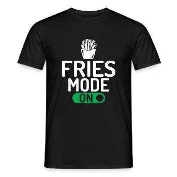 French Fries Lover Fast Food Gifts - Men's T-Shirt - black - Front - AI Model Male 178 light (178cm)
