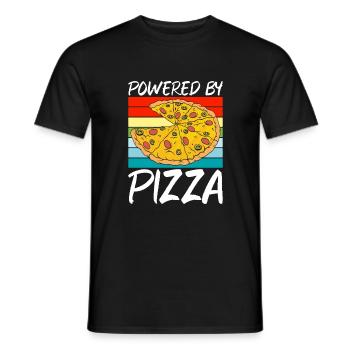 Snack Pizzalove Pizza Lover Geschenk - Männer T-Shirt - Schwarz - Vorne - AI Model Male 178 light (178cm)