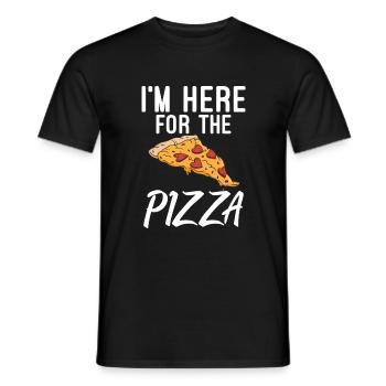 Snack Pizzalove Pizza Lover Geschenk - Männer T-Shirt - Schwarz - Vorne - AI Model Male 178 light (178cm)