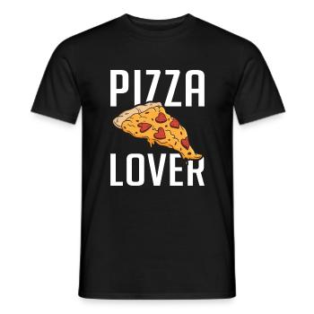 Snack Pizzalove Pizza Lover Gift - Men's T-Shirt - black - Front - AI Model Male 178 light (178cm)