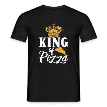 Snack Pizzalove Pizza Lover Gift - Men's T-Shirt - black - Front - AI Model Male 178 light (178cm)