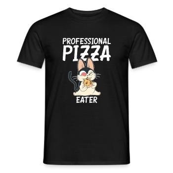 Snack Pizzalove Pizza Lover Gift - Men's T-Shirt - black - Front - AI Model Male 178 light (178cm)