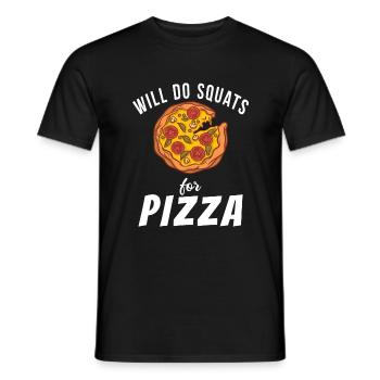 Snack Pizzalove Pizza Lover Gift - Men's T-Shirt - black - Front - AI Model Male 178 light (178cm)