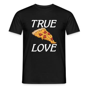 Snack Pizzalove Pizza Lover Gift - Men's T-Shirt - black - Front - AI Model Male 178 light (178cm)