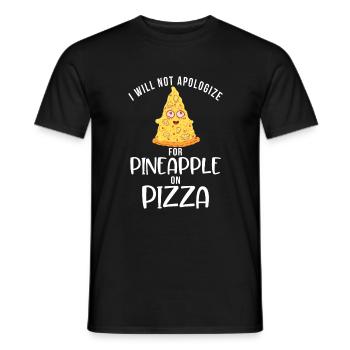 Snack Pizzalove Pizza Lover Gift - Men's T-Shirt - black - Front - AI Model Male 178 light (178cm)